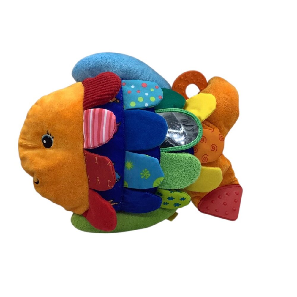 Melissa & Doug Ks Kids Flip Fish Baby Toy Plush Stuffed Animal 12”x10”